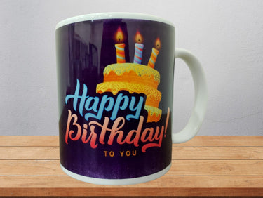 Happy Birthday, Personalized Mug, Custom Name, Age, Ceramic Cup
